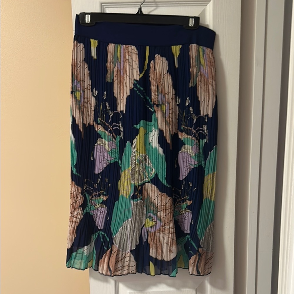Floral Pleated Skirt - Multicolor